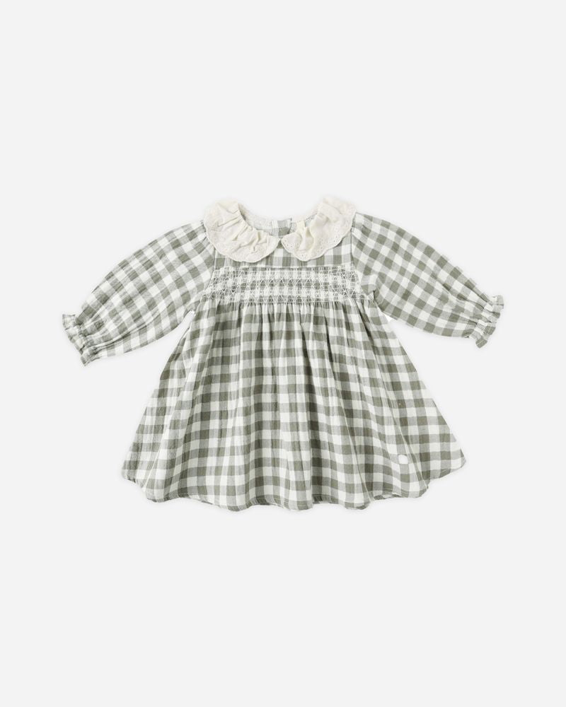 CALLIE DRESS || FOREST CHECK
