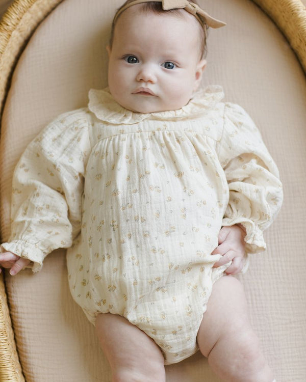 CALLIE ROMPER || GOLDEN FLORAL