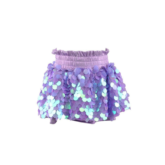 Paillette Metallic Skort | Lavender