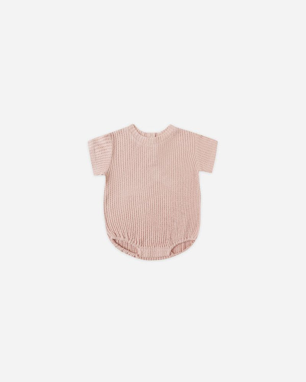 RELAXED BUBBLE ROMPER || ROSE
