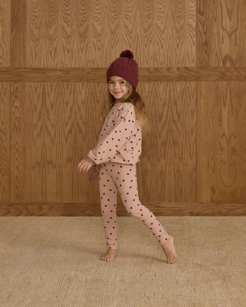 SPONGEY KNIT SET || POLKA DOT