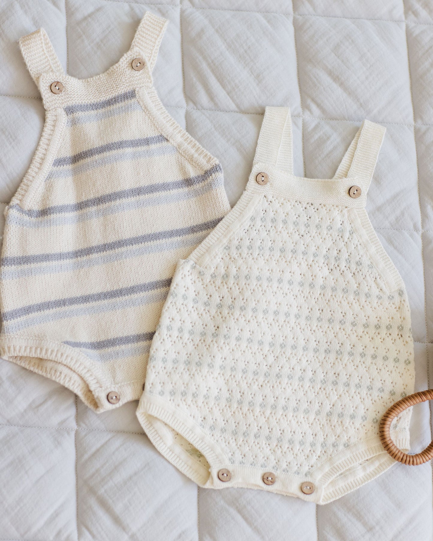 TATUM ROMPER || BLUE STRIPE