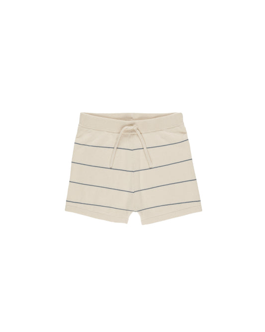 CHANDLER KNIT SHORT || BLUE STRIPE