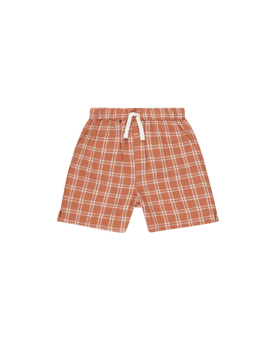 PERRY SHORT || POPPY CHECK