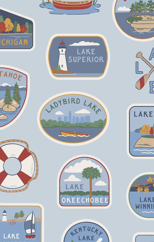 Lake Stickers | 2 Way Zipper Romper