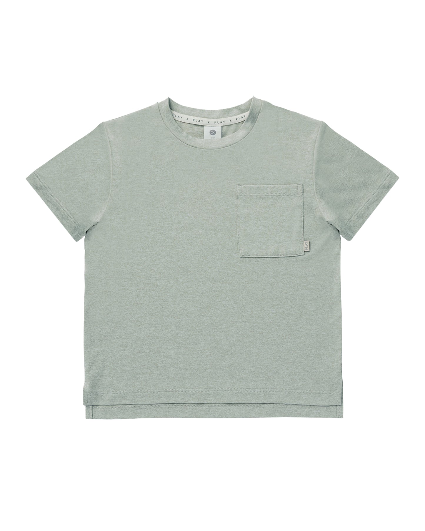 COVE ESSENTIAL POCKET TEE || HEATHERED SEA GREEN