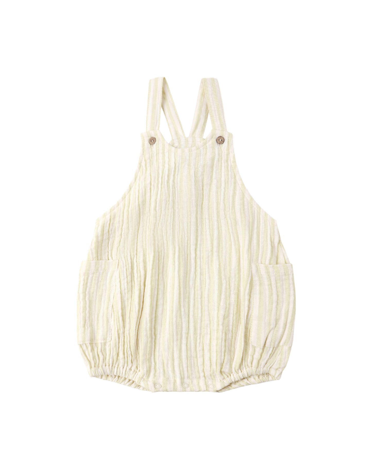 LOU ROMPER || CITRON STRIPE