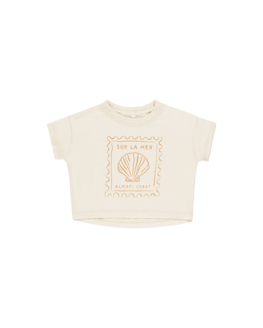 BOXY TEE || SEASHELL
