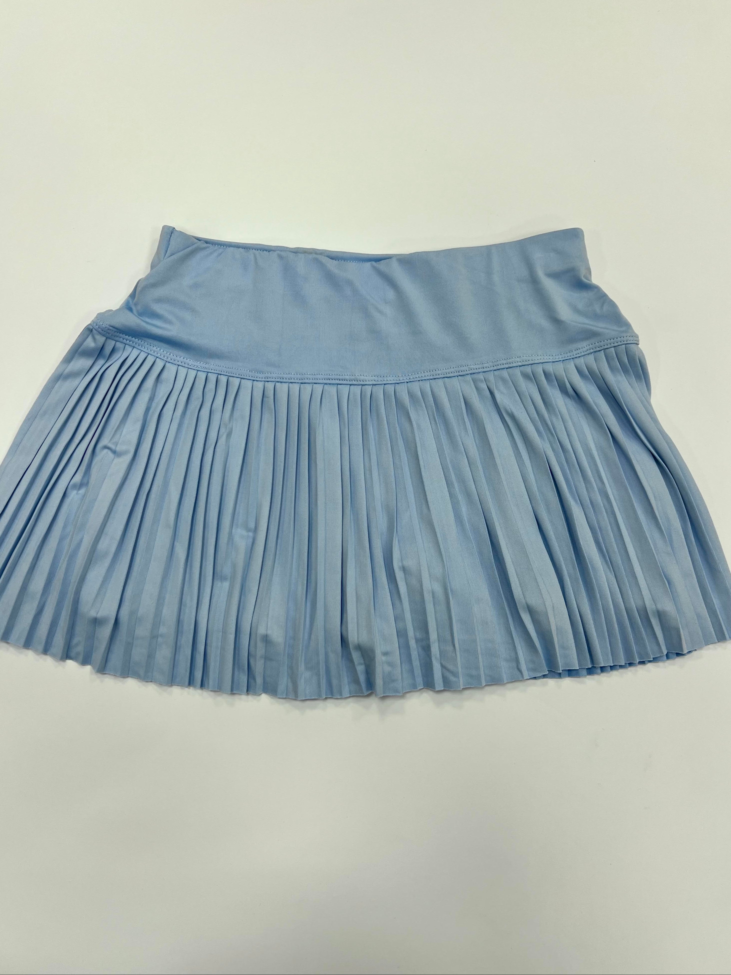 Sky Blue Pleated Skort