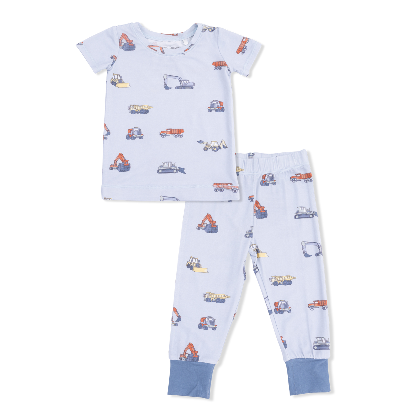 Short Sleeve Loungewear Set | Construction Vehicles