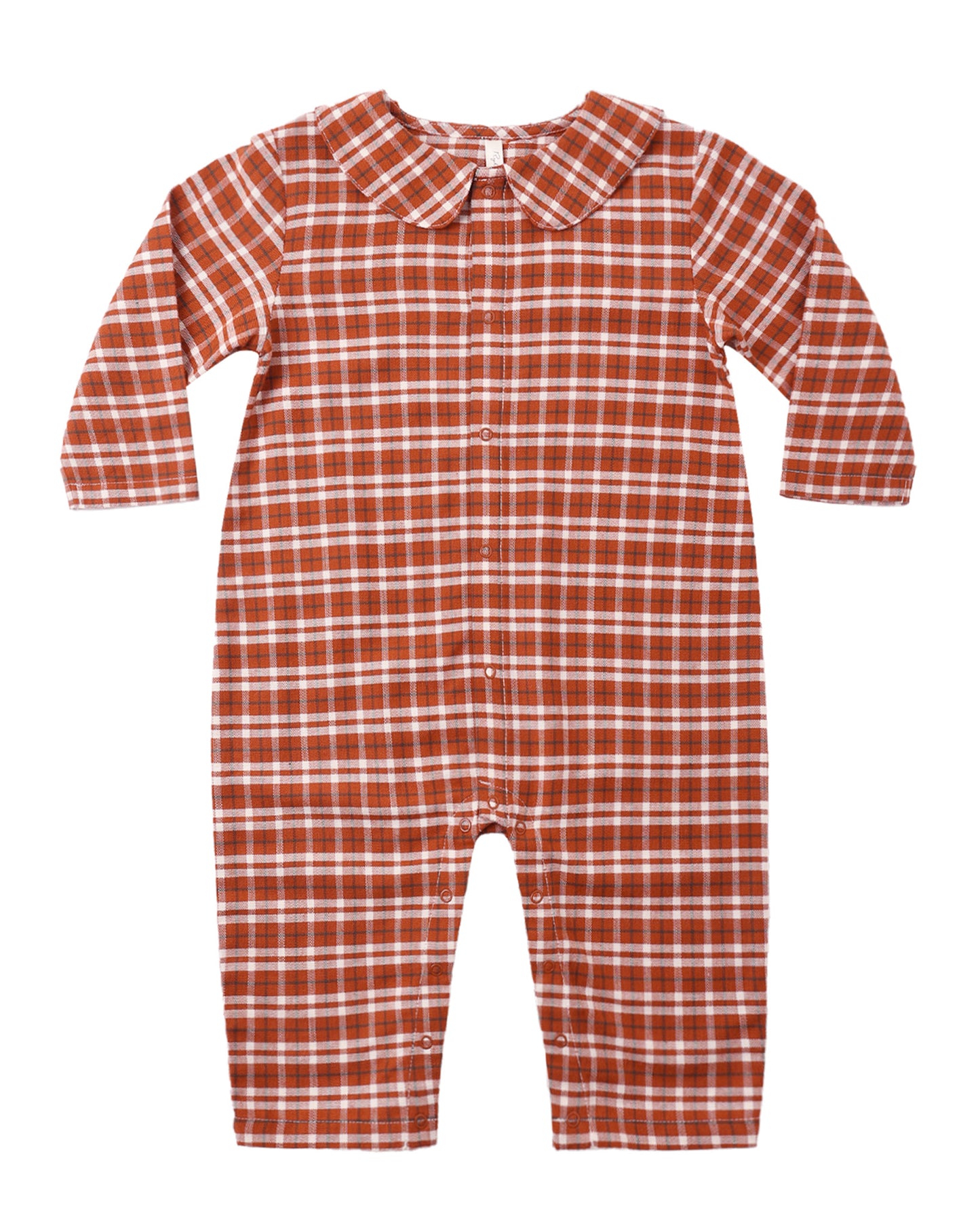 BABY PAJAMA ROMPER || RUBY PLAID