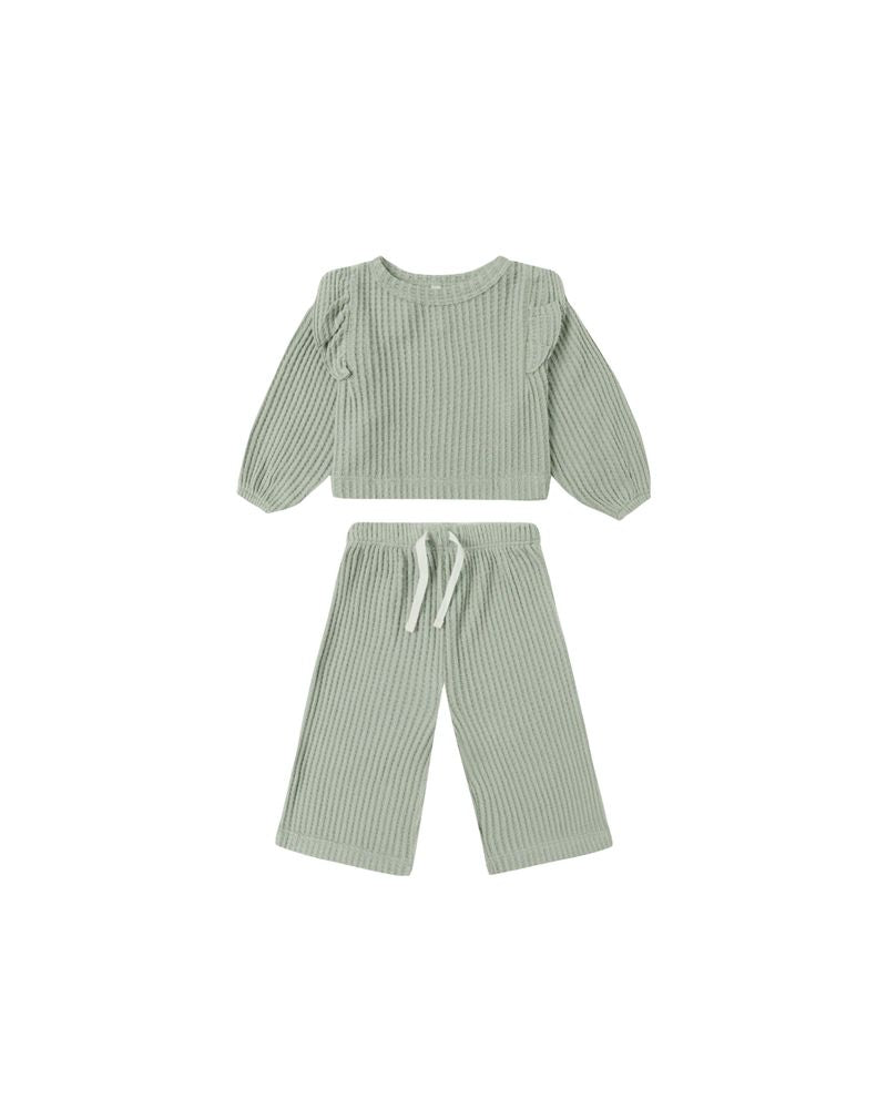 RUFFLE COZY SET || FERN