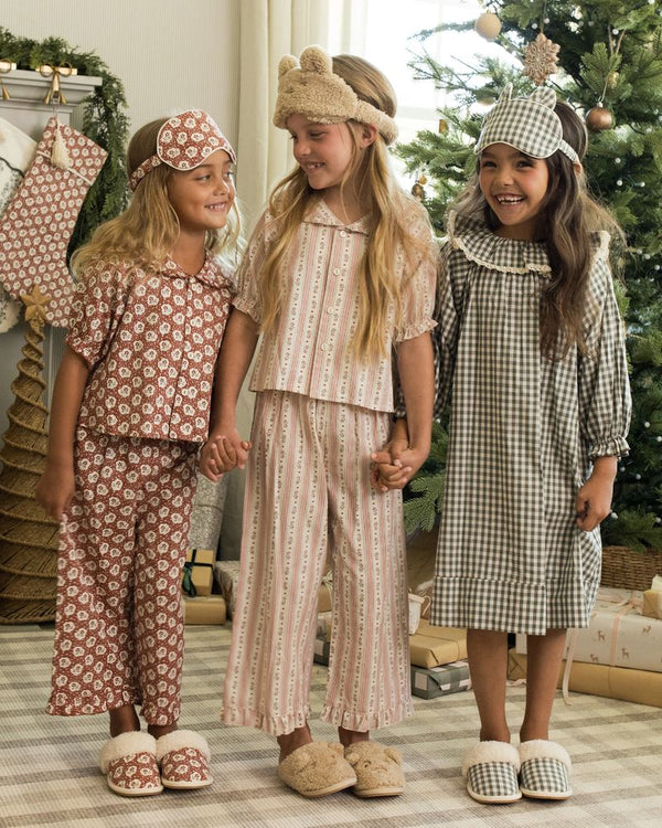 GIRLS NIGHTGOWN || EVERGREEN GINGHAM