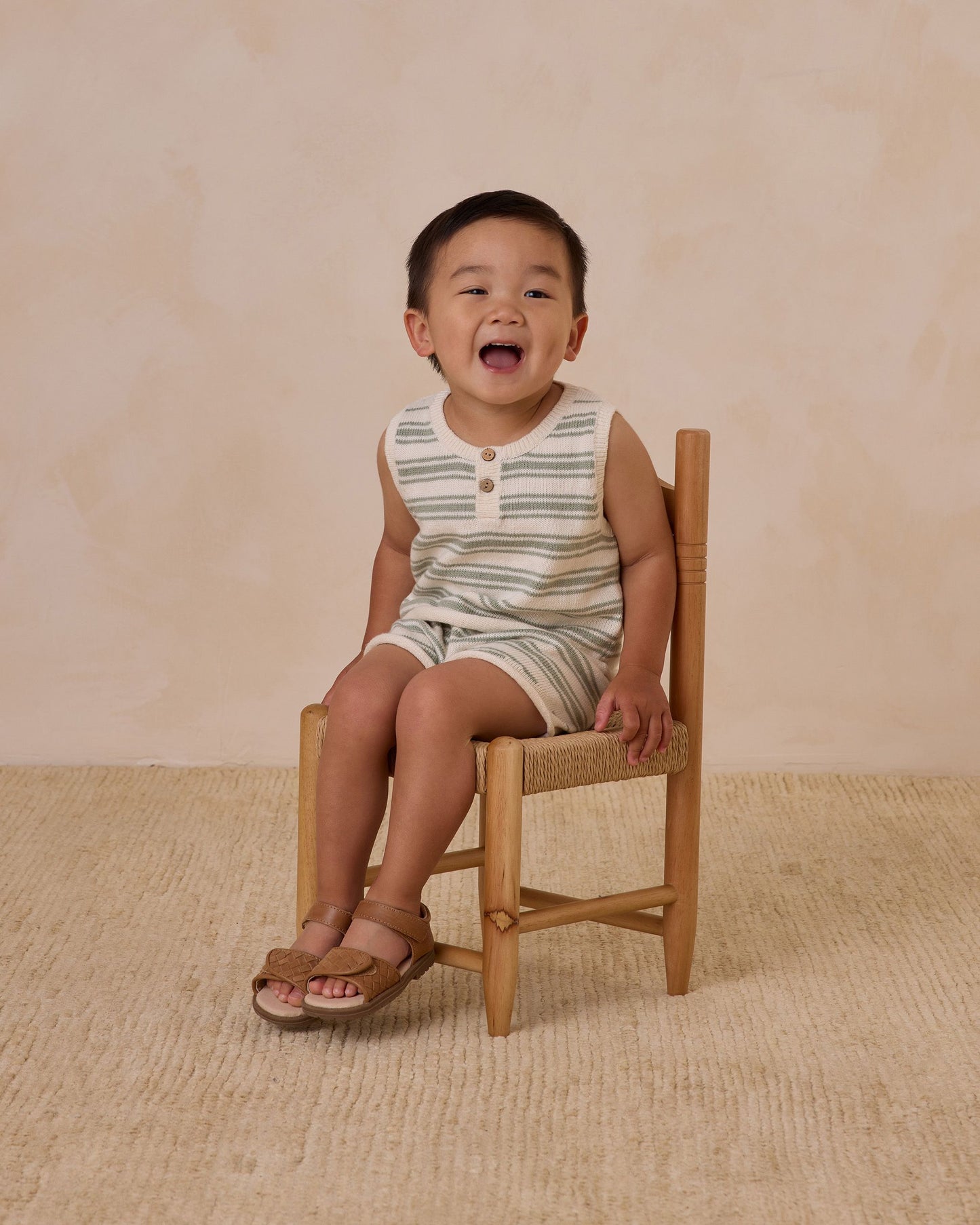 TAYLOR KNIT SET || SAGE KNIT STRIPE