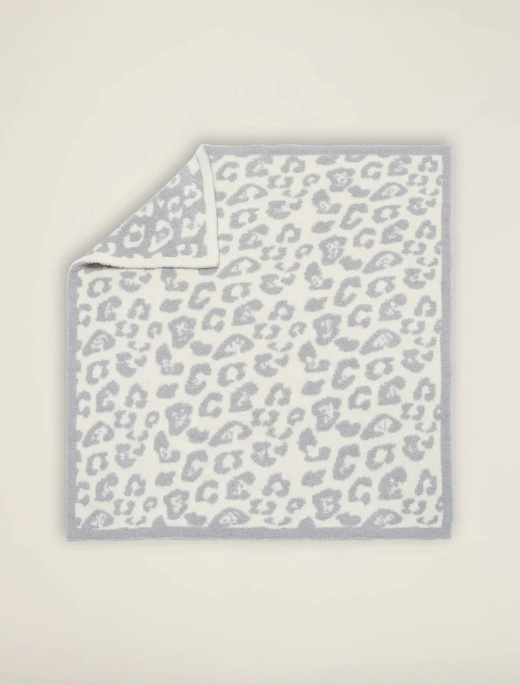 CozyChic Barefoot in the Wild Baby Blanket, Ocean/Cream