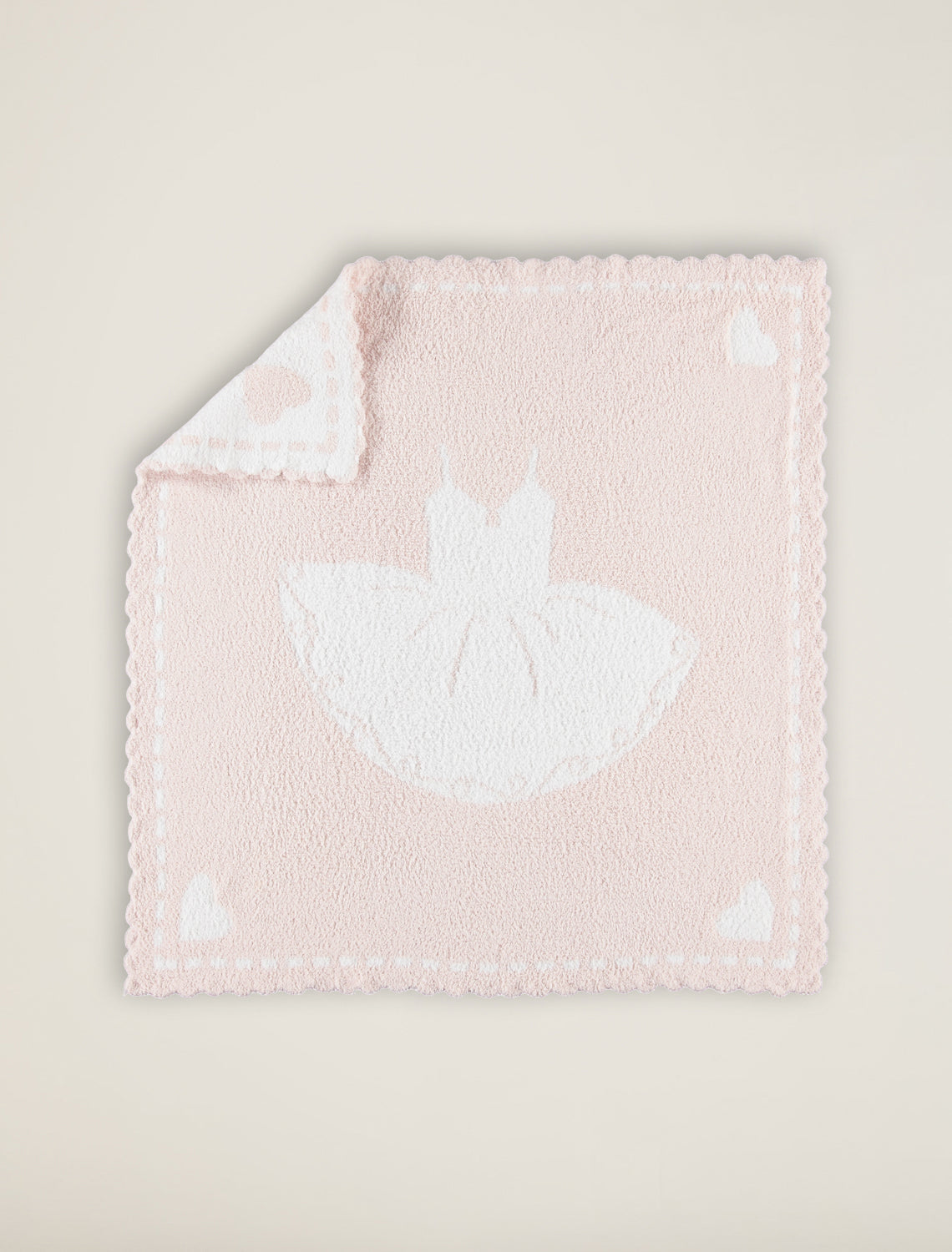 Cozychic Receiving Scalloped Blanket