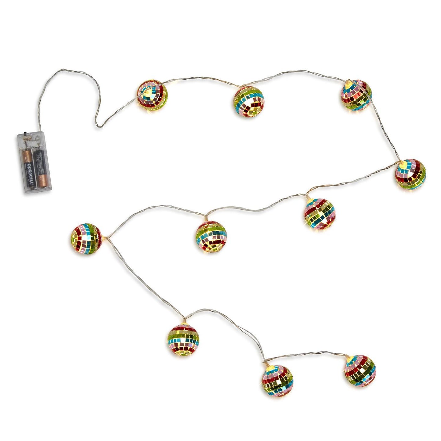 Rainbow Disco Ball LED String Lights