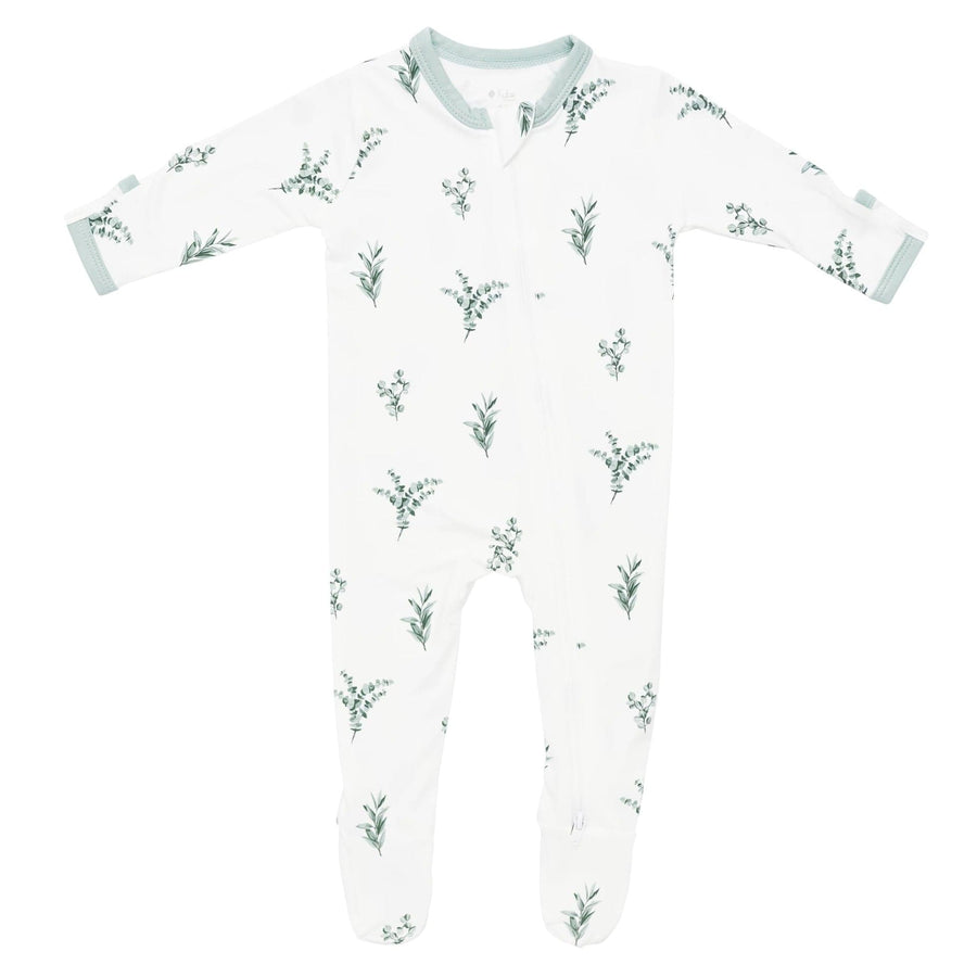 Zippered Footie Eucalyptus