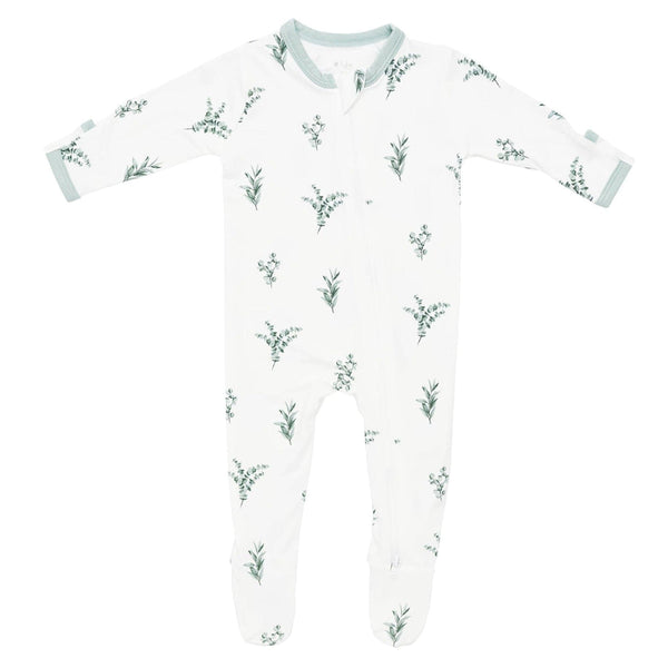 Zippered Footie Eucalyptus