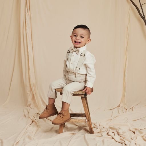 Suspender Pant - Dove Grey