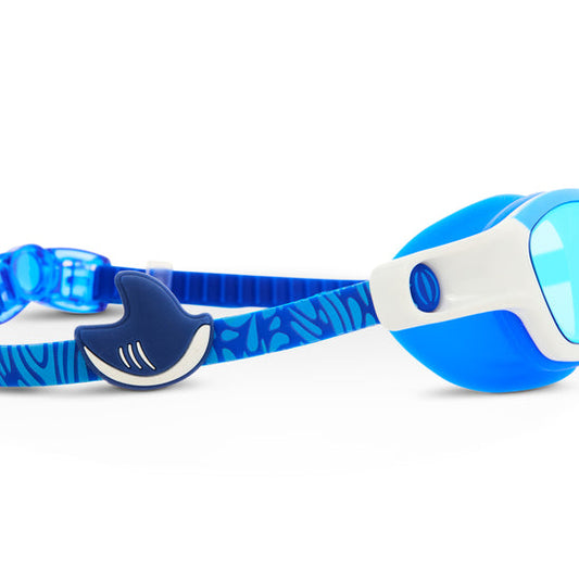 Short Fin Shark Boy Kids' Swim Goggles | Oceanic Blue