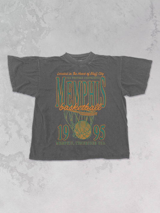 Vintage 90s Memphis Basketball Oversized T-Shirt | Pepper