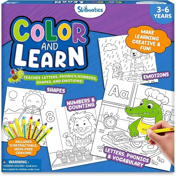 Color and Learn Coloring Book