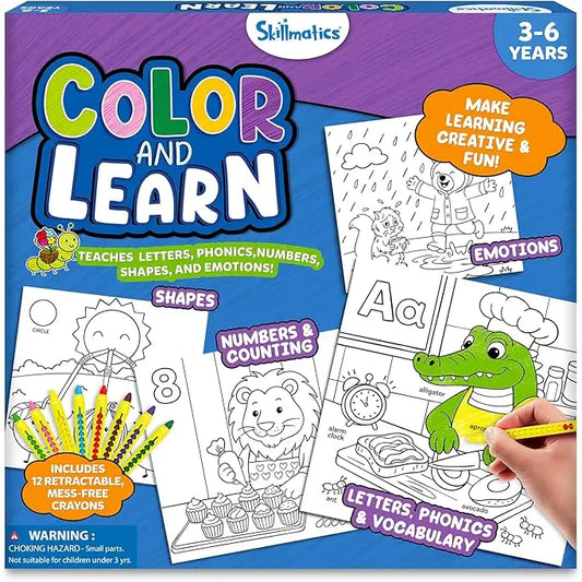 Color and Learn Coloring Book
