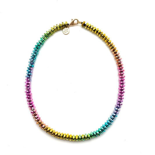 Rainbow Hematite Necklace