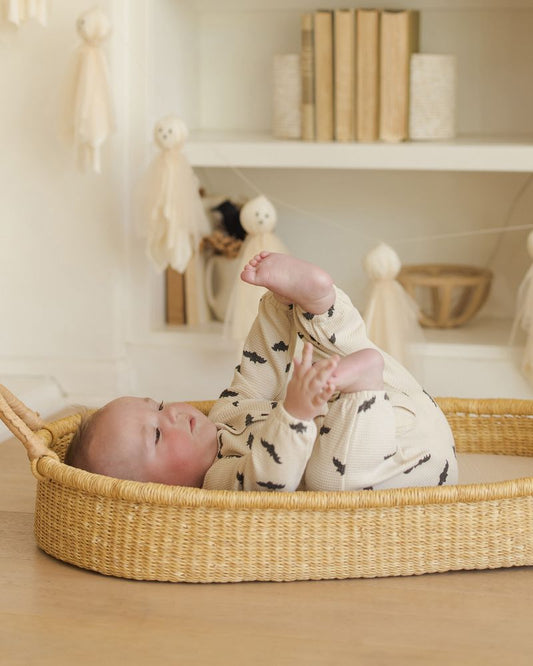 WAFFLE LONG SLEEVE JUMPSUIT || BATS