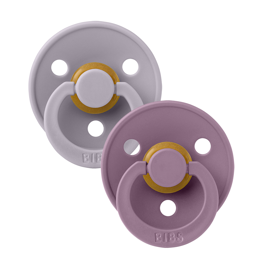 BIbs Pacifier 2 Pack | Fossil Grey & Mauve