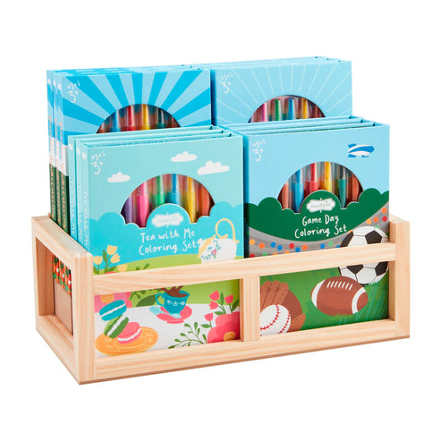 My First Coloring Sets | Game Day, Dinosaur Doodle. Fairy Garden, Tea with Me