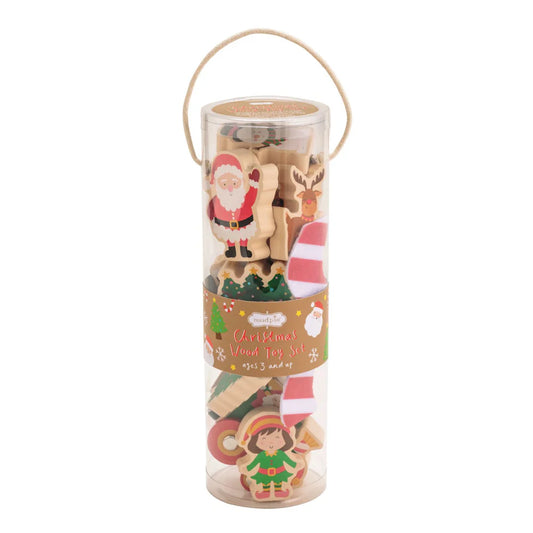NORTH POLE WOOD TOY SET