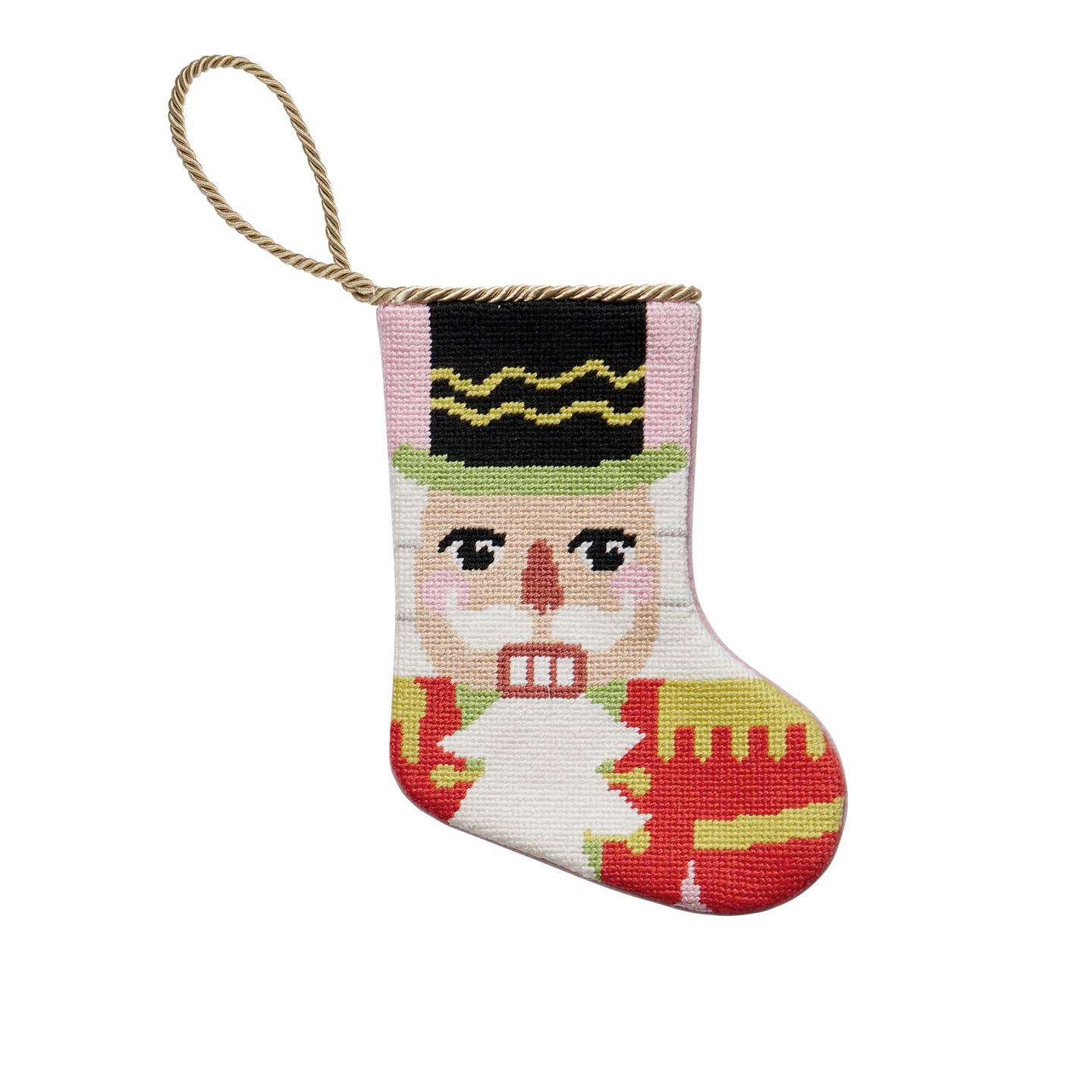 Nutcracker Embroidered Mini Stocking