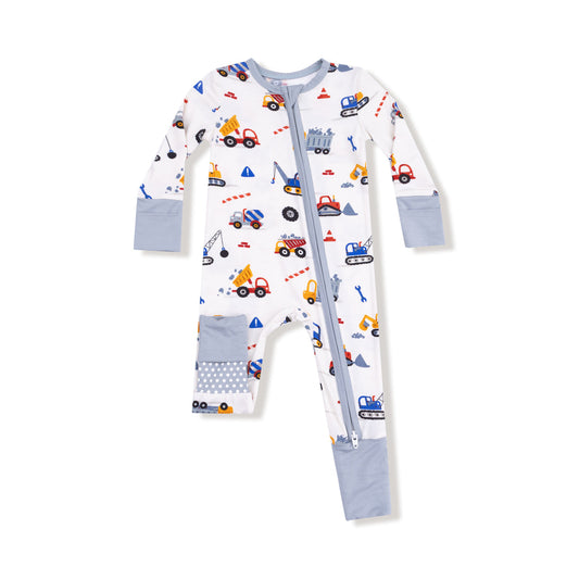 2 Way Zipper Romper | Crayon Construction