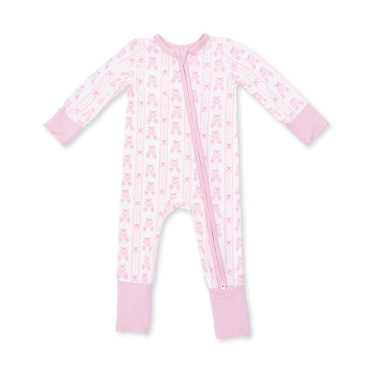 Ballet Shoes Ribbon Stripe | Convertible Romper