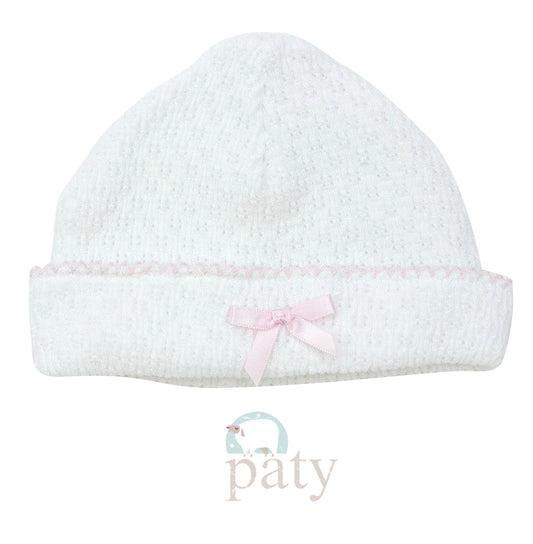 Saylor Beanie with Bow - Pink