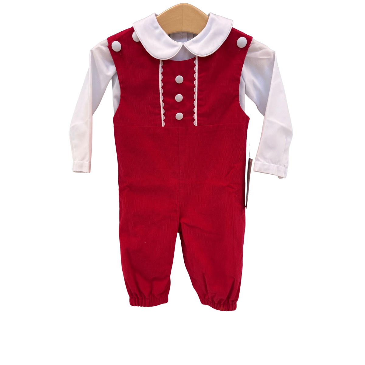 Boy's Red Corduroy Longall