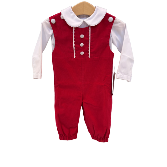 Boy's Red Corduroy Longall