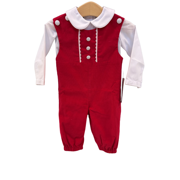 Boy's Red Corduroy Longall