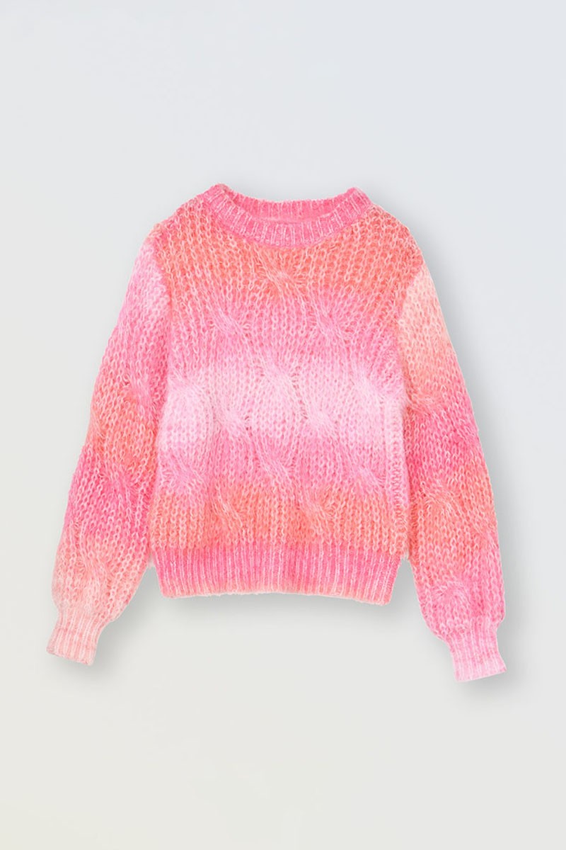 Tie Dye Sweater | Pink