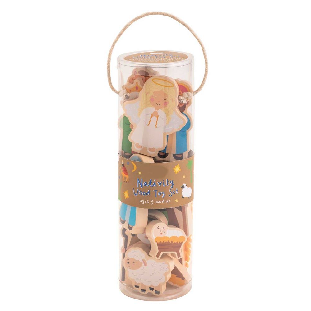 NATIVITY WOOD TOY SET