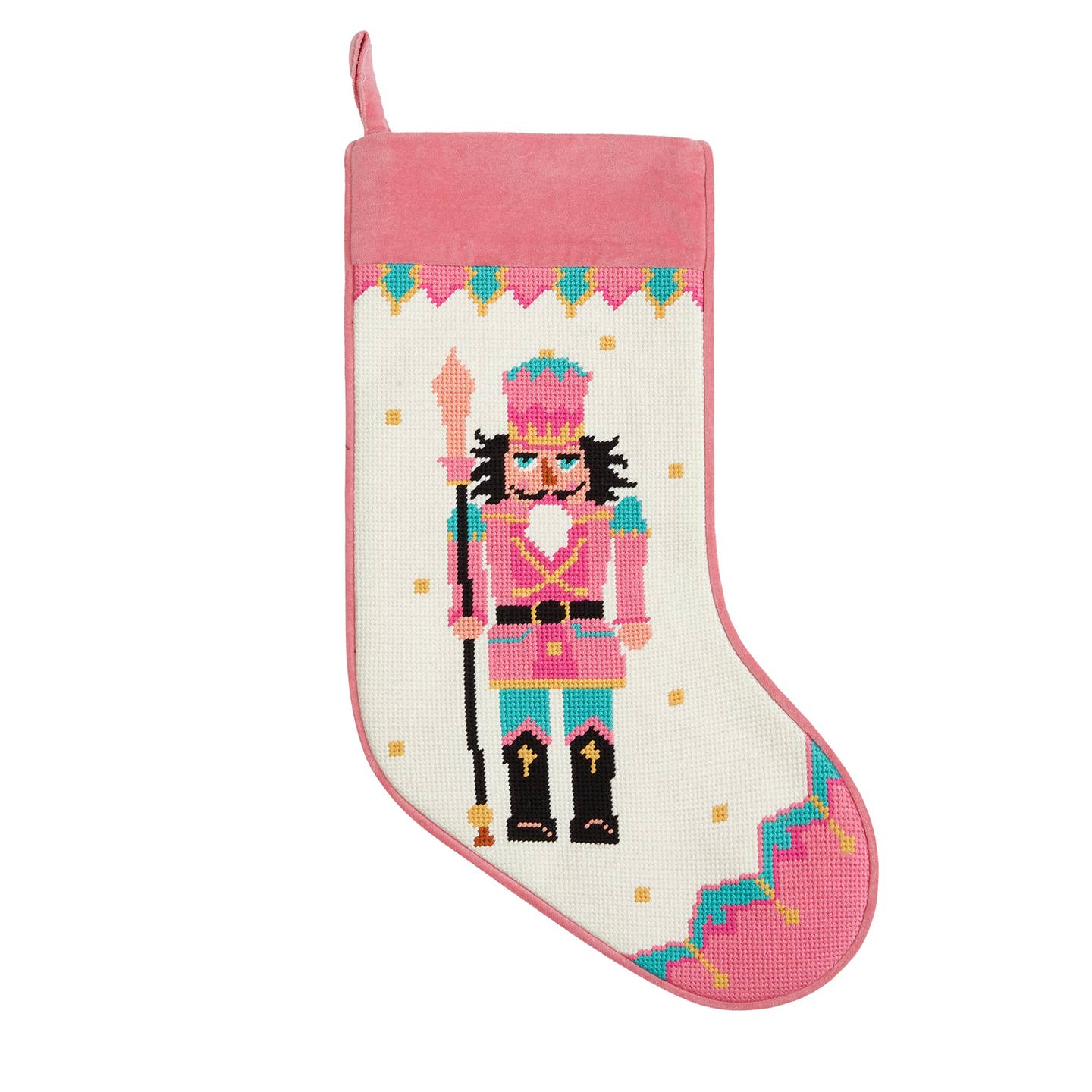 Nutcrackers Embroidered Stocking