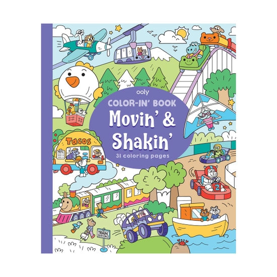 Color-in' Book : Movin' & Shakin'