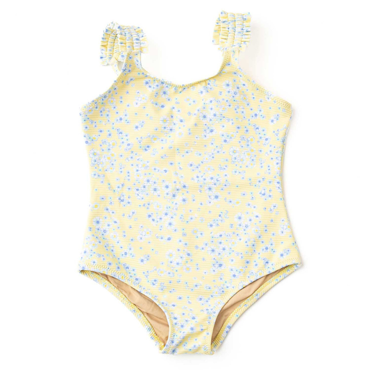 Ribbed Girls One Piece Swimsuit | Butter Blooms