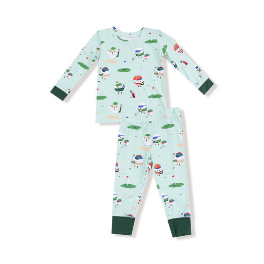 Long Sleeve Loungewear Set | Golf Pros Green