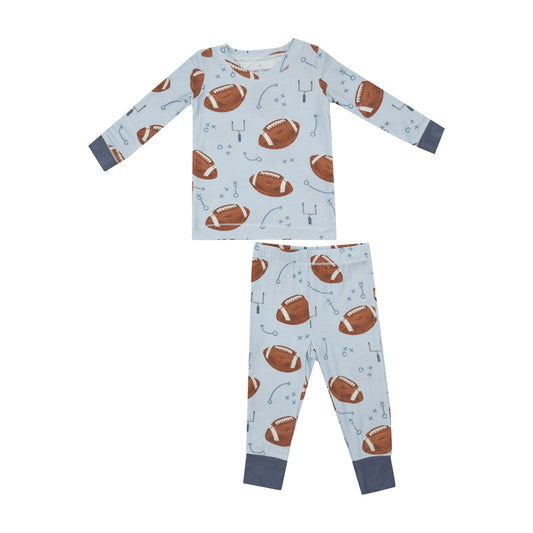 LS Loungewear Set | Footballs Blue