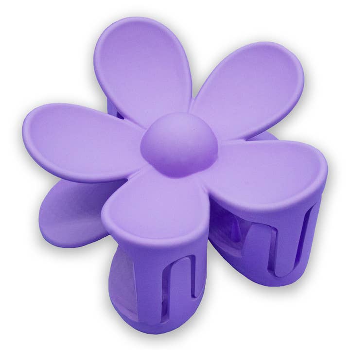 Matte Hair Claw Clip - Large Daisy Flower | Purple