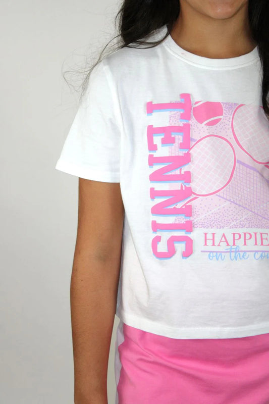 Tennis Happiest On The Court Shirt