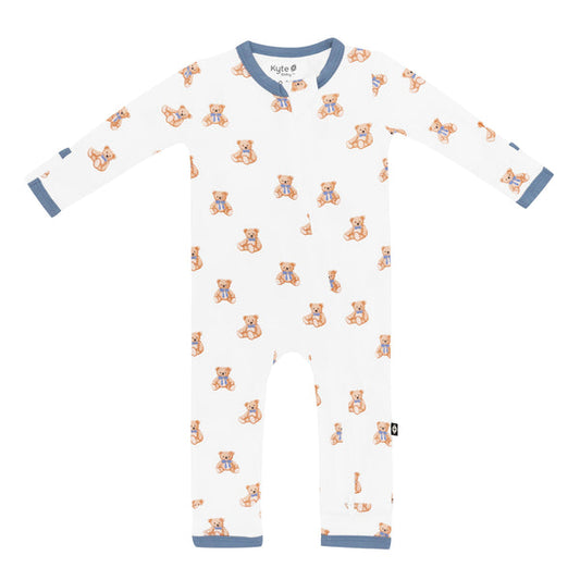 Zippered Romper | Teddy Bear
